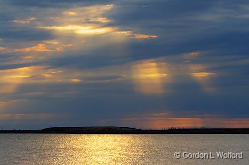 Evening Sunrays_33112.jpg - Powderhorn Lake photographed along the Gulf coast near Port Lavaca, Texas, USA.